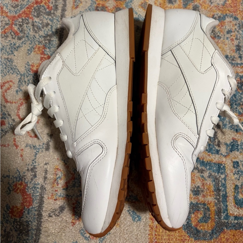 Reebok white leather joggers sneakers - Picture 6 of 7